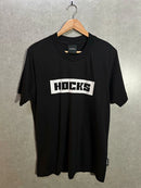 Camiseta Hocks Logo Letter Preta