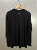 Camiseta Manga Longa Hocks Logo Letter Preta