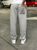 Calça de Moletom Baggy Cinza Mescla Basic
