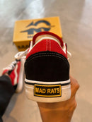 Tenis Mad Rats Preto/Vermelho Old School